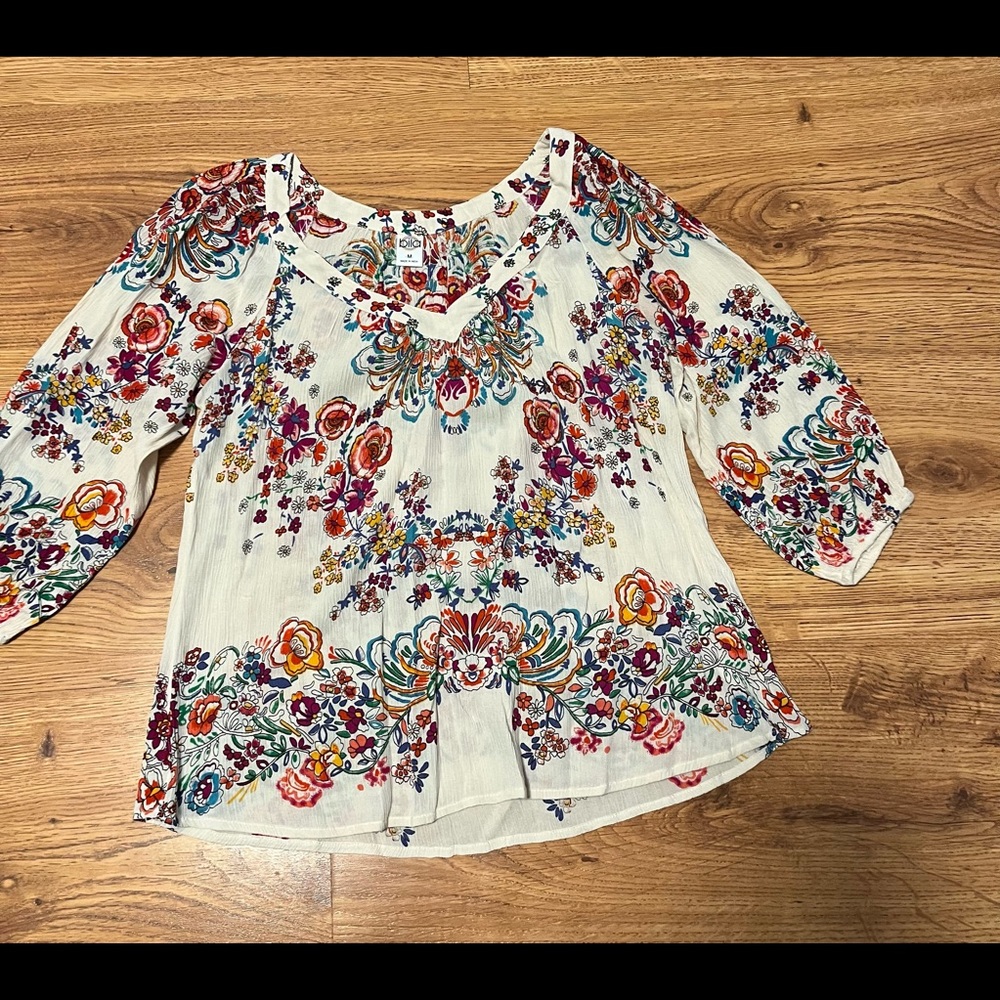 New Bila Peasant Top sz M